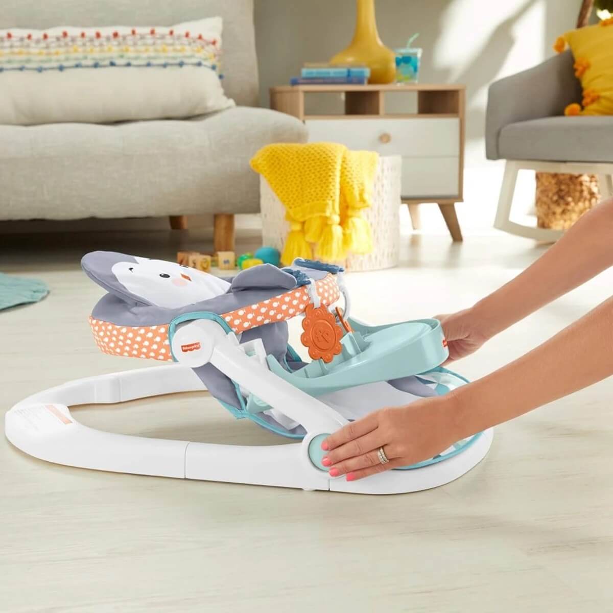 Fisher Price Tepsili Ana Kucağı Penguen HBF27 - Roket Oyuncak