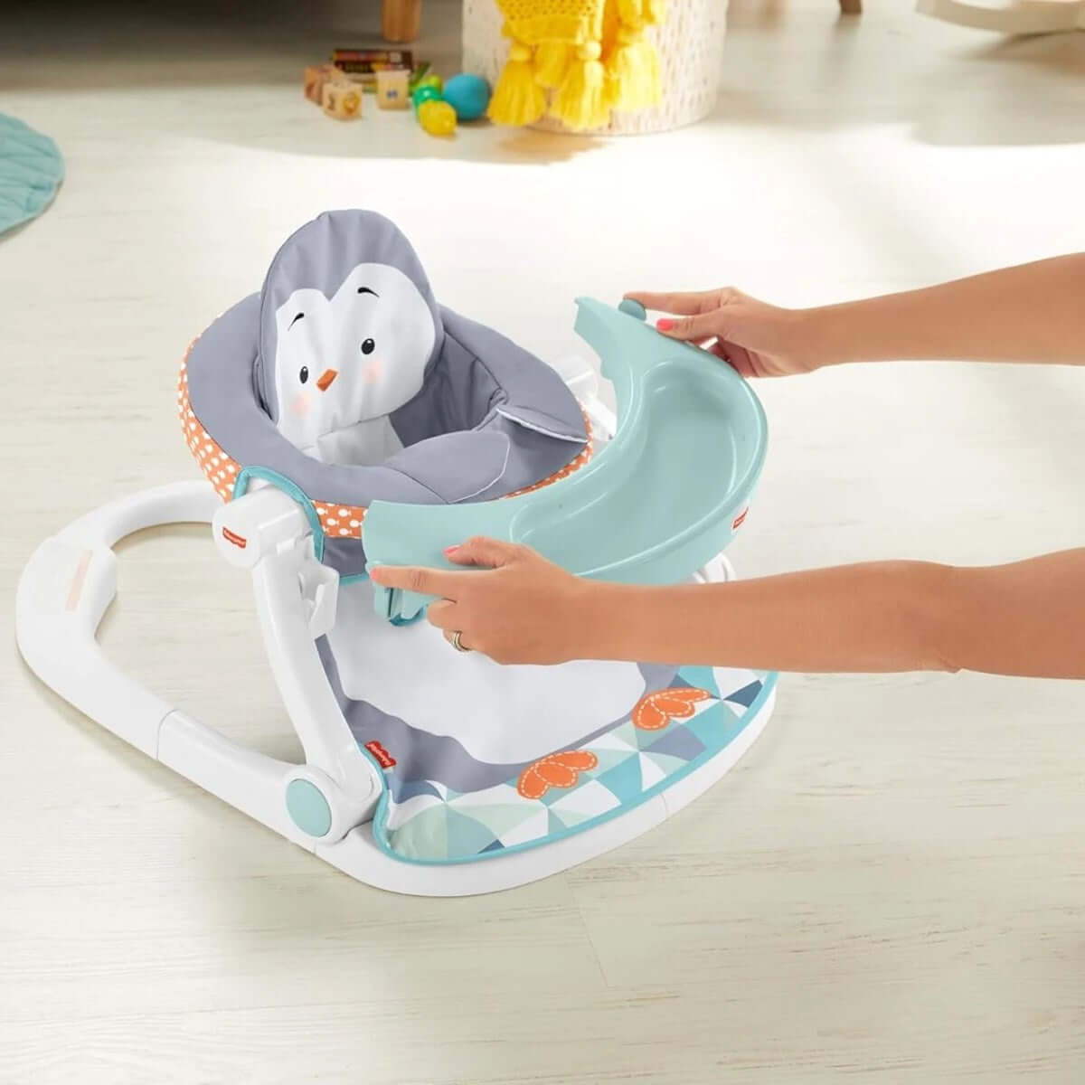 Fisher Price Tepsili Ana Kucağı Penguen HBF27 - Roket Oyuncak