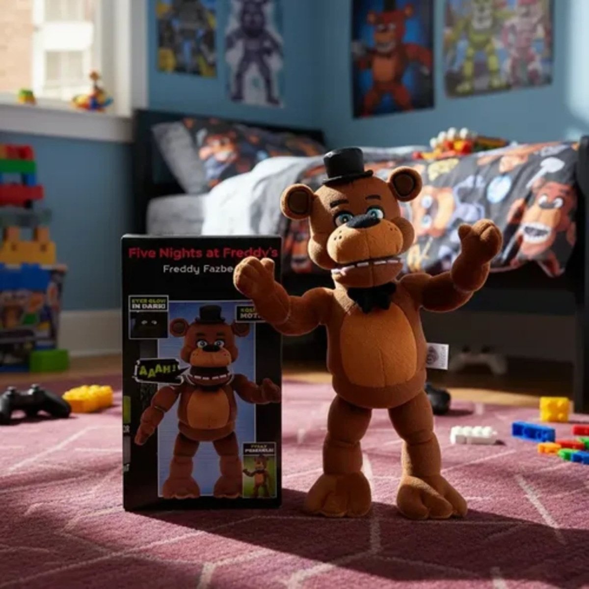 Five Nights at Freddy’s Hareketli ve Sesli Freddy Fazbear Pelüş 35 Cm - Roket Oyuncak