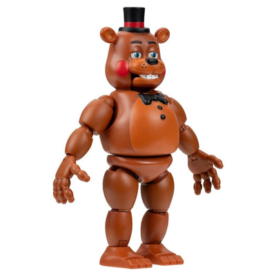 Five Nights at Freddy's Toy Freddy Figür 12.5 cm Boyutunda, 10+ Eklemli, Jumpscare Fonksiyonlu ve Karanlıkta Parlayan Gözlü Aksiyon Figürü - Roket Oyuncak