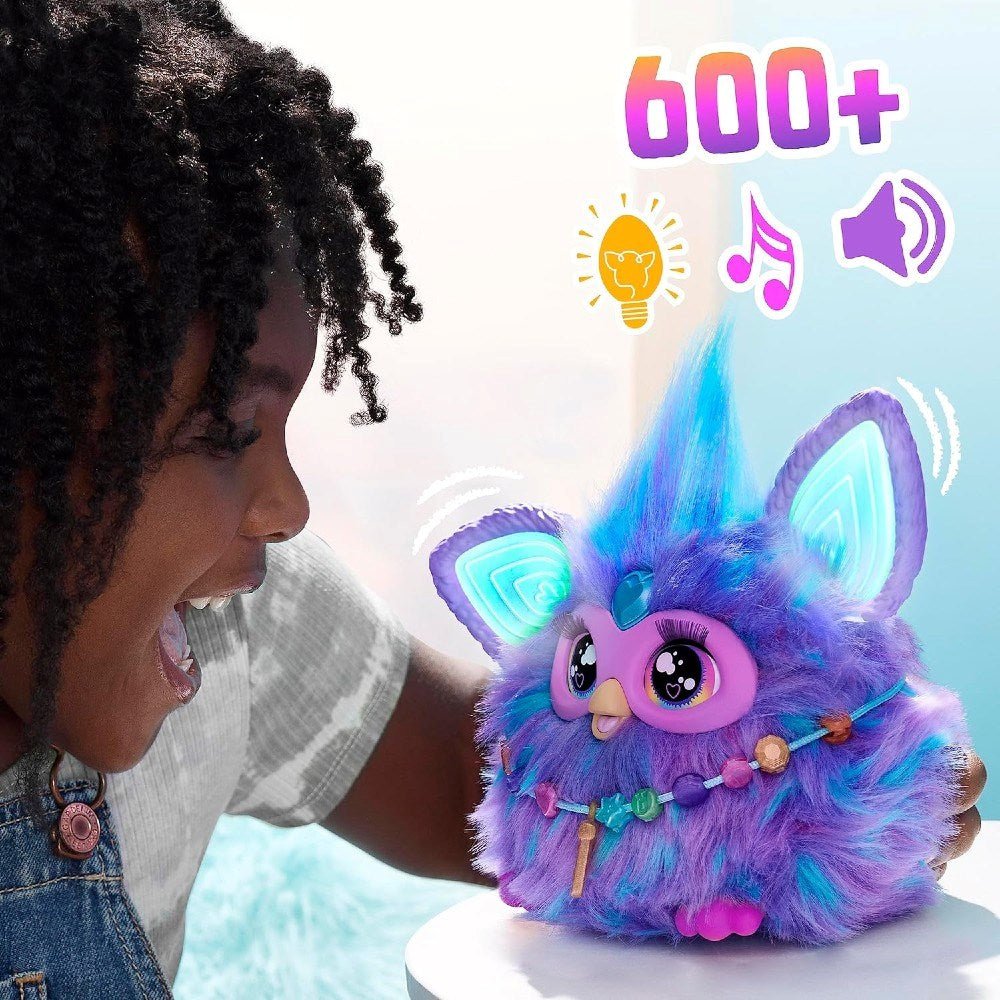 Furby Mor Sesli ve Işıklı İnterakti̇f Peluş Türkçe Versiyon F6743 - Roket Oyuncak