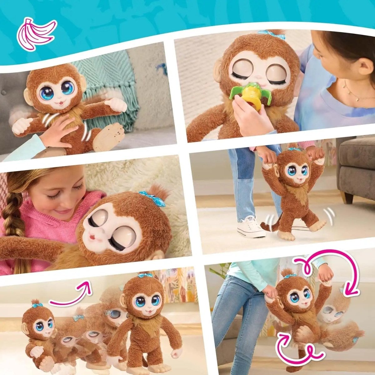 FurReal Yavru Maymun Fıstık 40 Cm İnteraktif Peluş FUR06000 - Roket Oyuncak