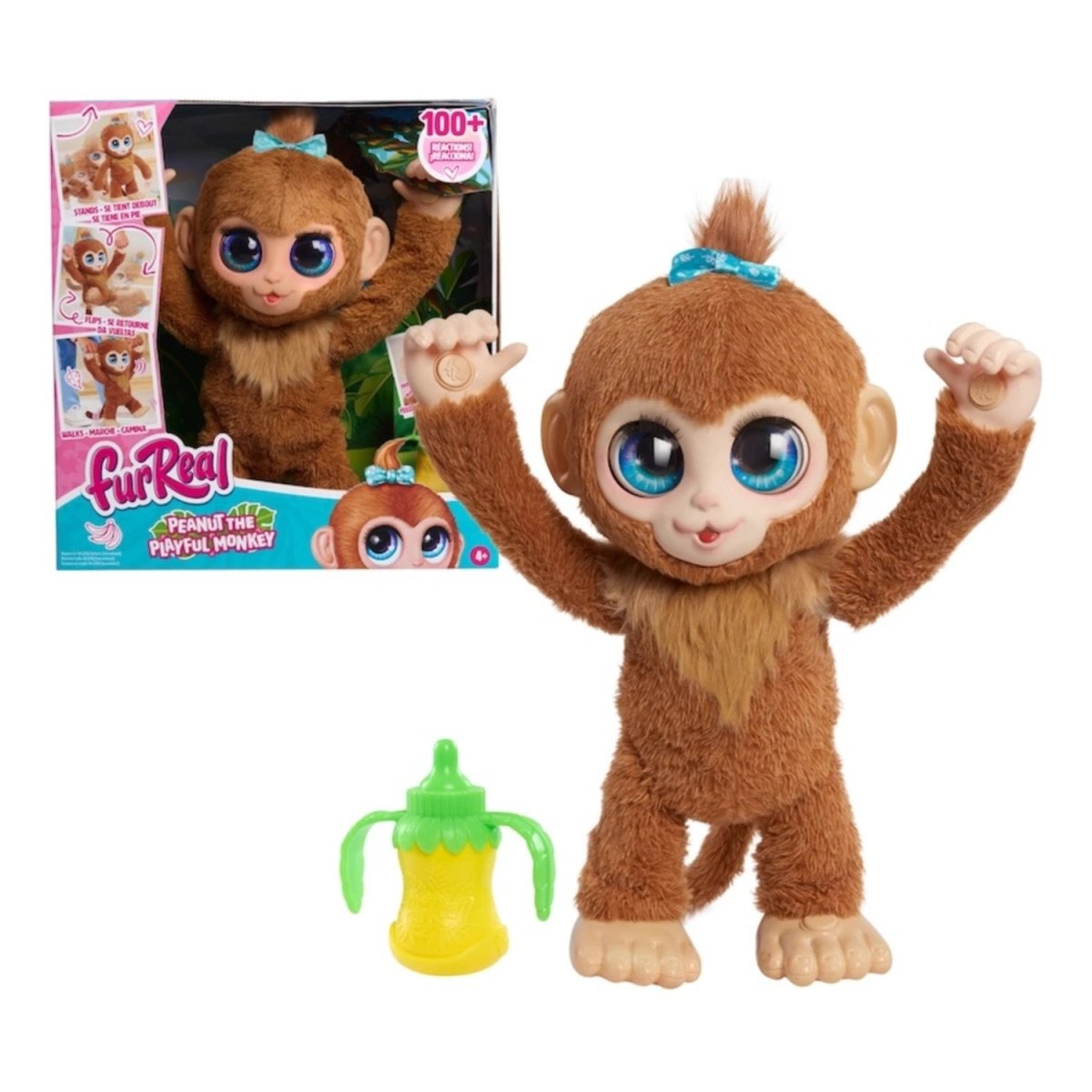 FurReal Yavru Maymun Fıstık 40 Cm İnteraktif Peluş FUR06000 - Roket Oyuncak