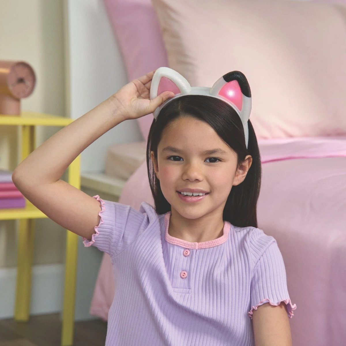 Gabby's Dollhouse Meow - mazing İnteraktif Kedi Kulaklı Taç 20’den Fazla Ses Efektli, 3 Farklı Oyun Modlu ve Işıklı Role - Play Kulaklığı - Roket Oyuncak