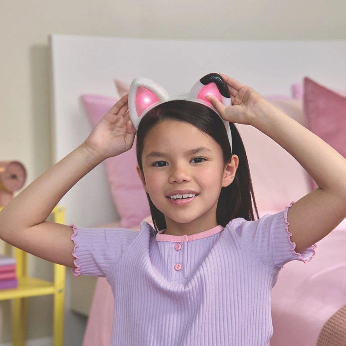 Gabby's Dollhouse Meow - mazing İnteraktif Kedi Kulaklı Taç 20’den Fazla Ses Efektli, 3 Farklı Oyun Modlu ve Işıklı Role - Play Kulaklığı - Roket Oyuncak