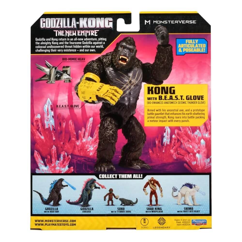 Godzilla x Kong Aksiyon Figürü 15 Cm Kong B.E.A.S.T. Glove - Roket Oyuncak