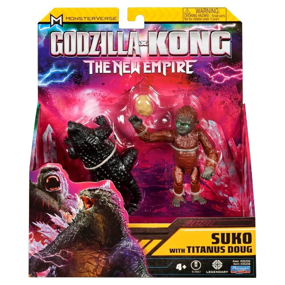 Godzilla x Kong Aksiyon Figürü 15 Cm Suko With Titanus Doug - Roket Oyuncak