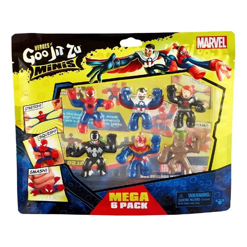 Goojitzu Marvel Mini 6'lı Figür Seti - Roket Oyuncak