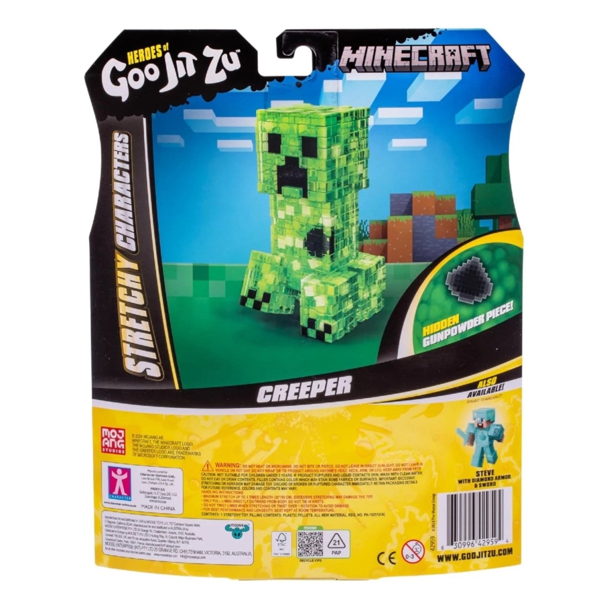 Goojitzu Minecraft Tekli Figür Serisi - Creeper - Roket Oyuncak