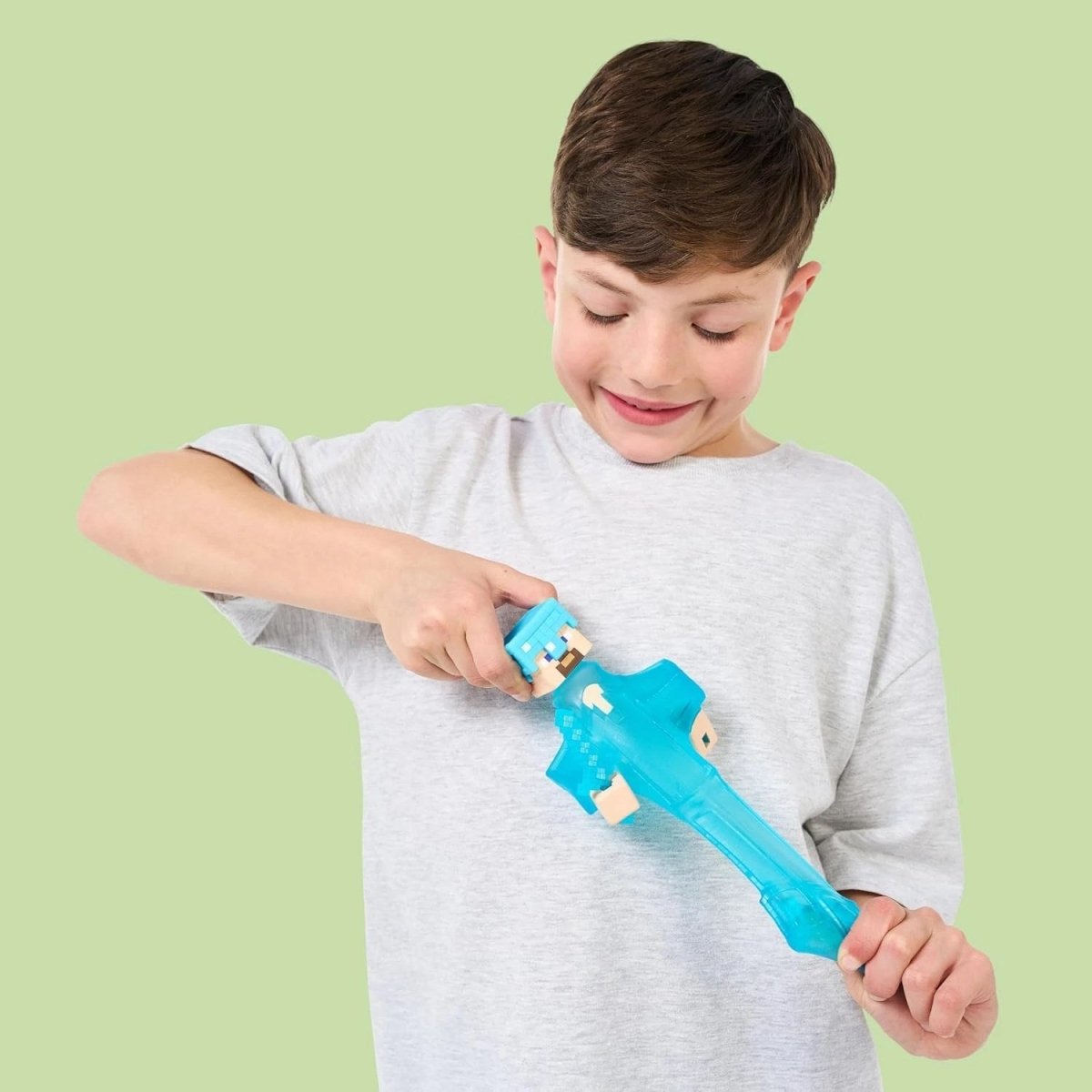 Goojitzu Minecraft Tekli Figür Serisi - Steve - Roket Oyuncak