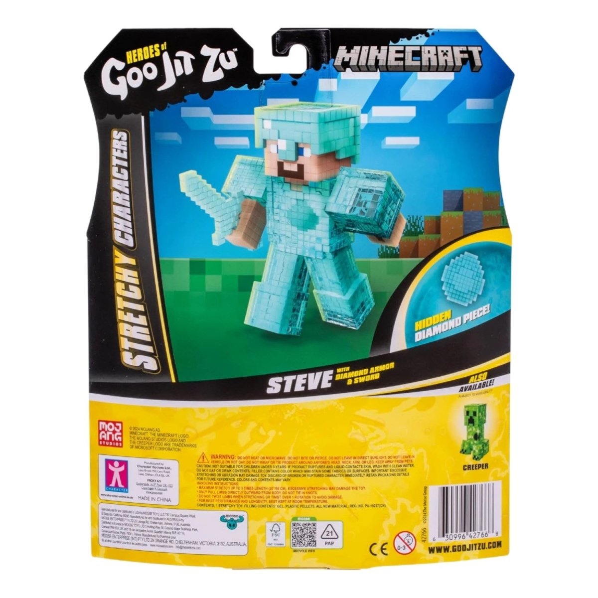 Goojitzu Minecraft Tekli Figür Serisi - Steve - Roket Oyuncak
