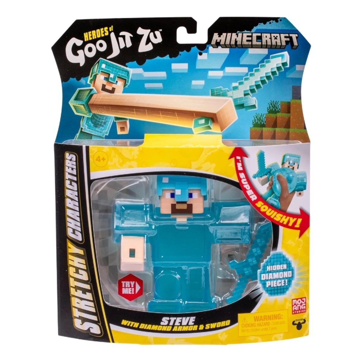 Goojitzu Minecraft Tekli Figür Serisi - Steve - Roket Oyuncak