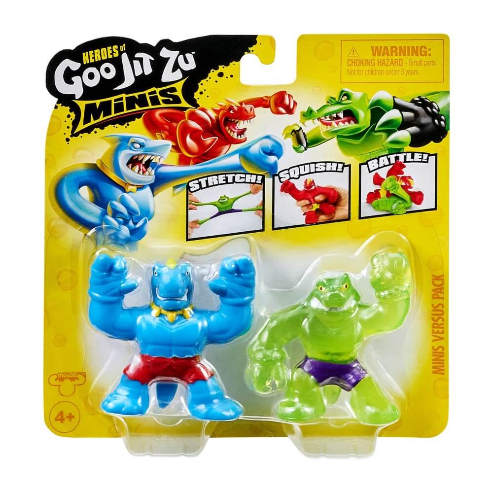 Goojitzu Minis Stretch 2li Figür Seti Tyro Vs Rock Jaw - Roket Oyuncak