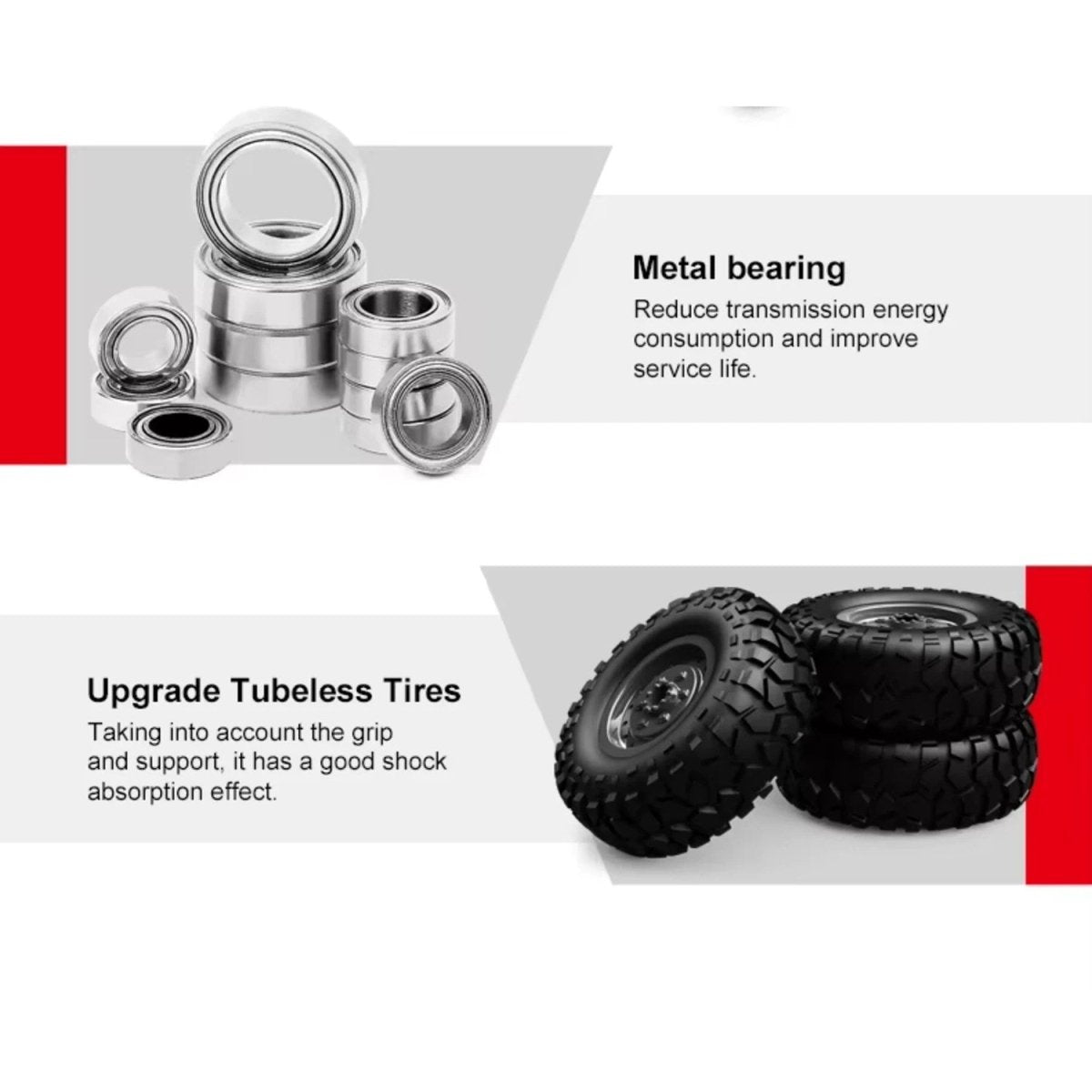 H1 Hurtle 1:12 Metal Şasili Işıklı RC Off - Road Dağ Arabası - Roket Oyuncak