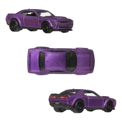 Hot Wheels 1:64 Premium Car Culture 2'li Paket 2018 Dodge Challenger SRT Demon & 2015 Dodge Charger SRT - Roket Oyuncak