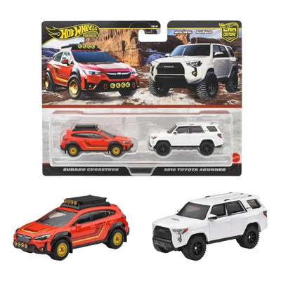 Hot Wheels 1:64 Premium Car Culture 2'li Paket Subaru Crosstrek & 2018 Toyota 4Runner JBK98 - Roket Oyuncak
