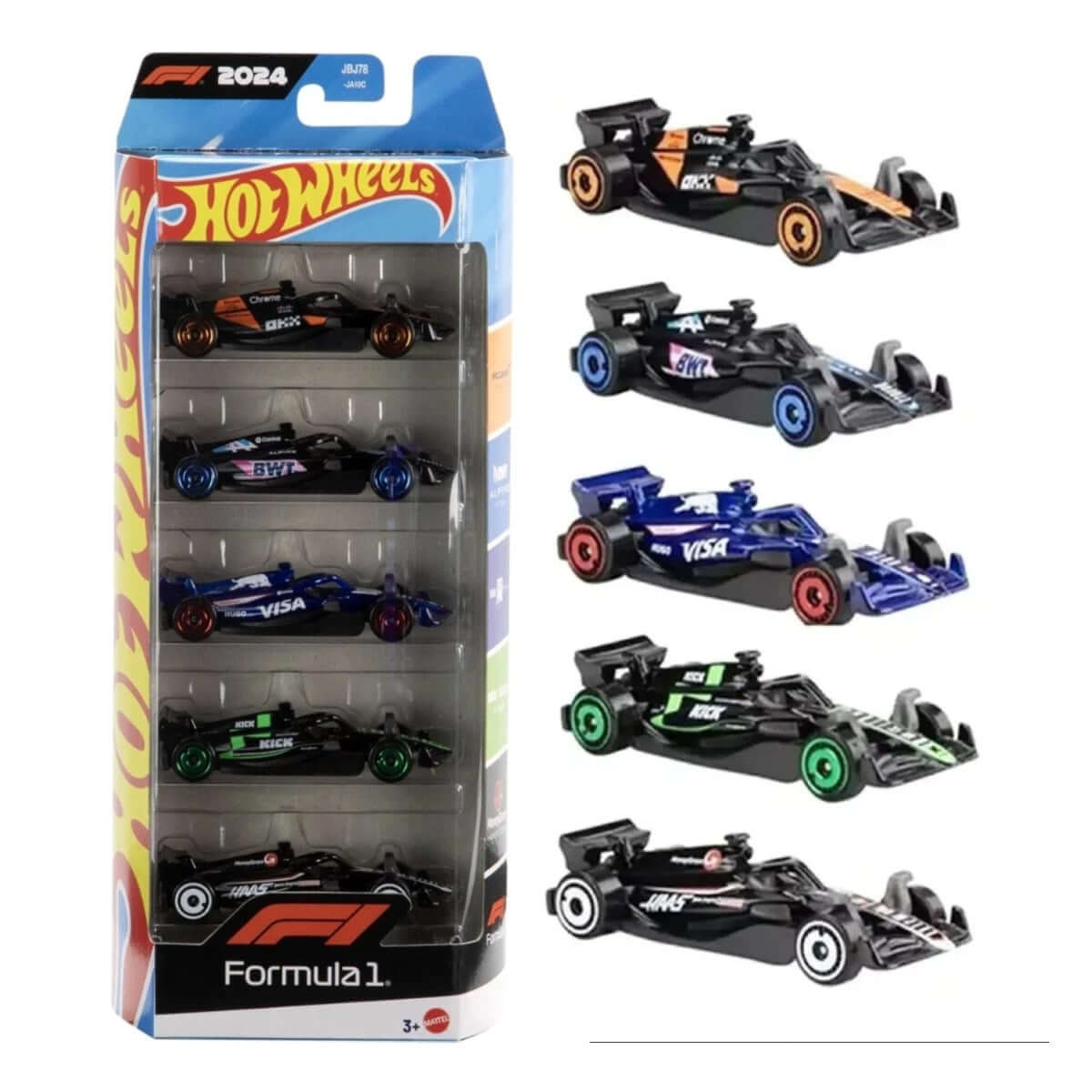 Hot Wheels 5'li Araba Seti JBJ78 Formula 1 - Roket Oyuncak