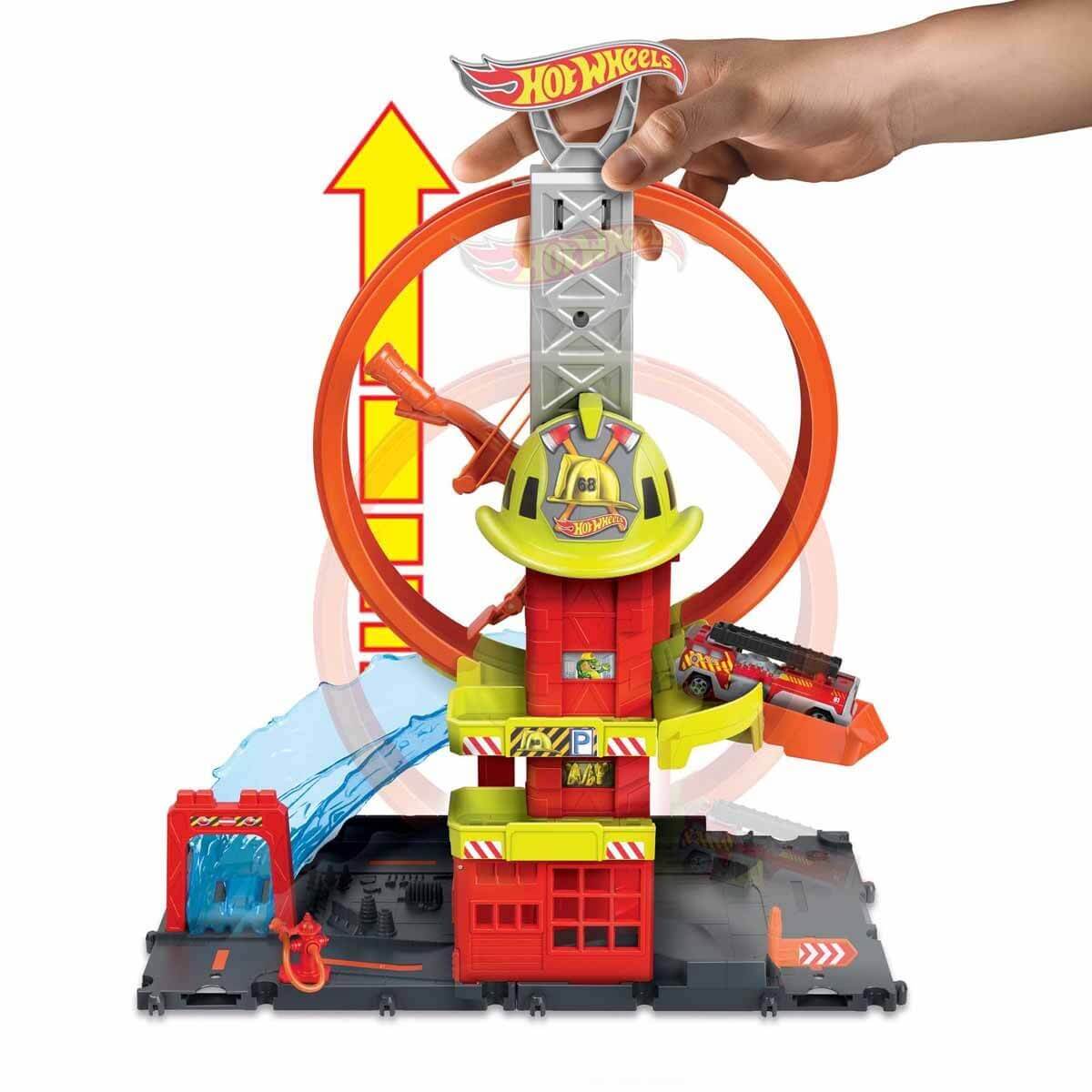 Hot Wheels Çember Pistli İftaiye İstasyonu HKX41 - Roket Oyuncak