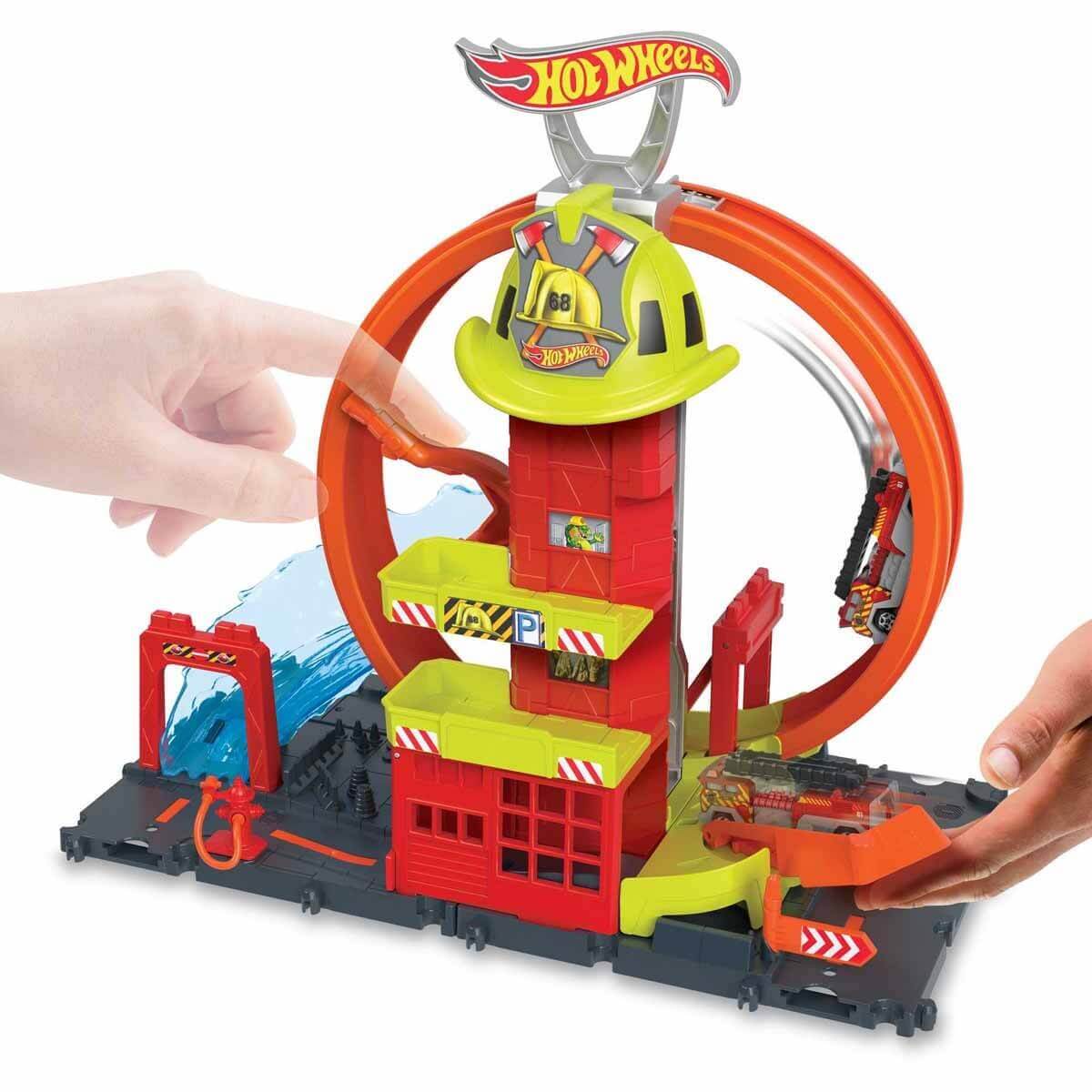 Hot Wheels Çember Pistli İftaiye İstasyonu HKX41 - Roket Oyuncak