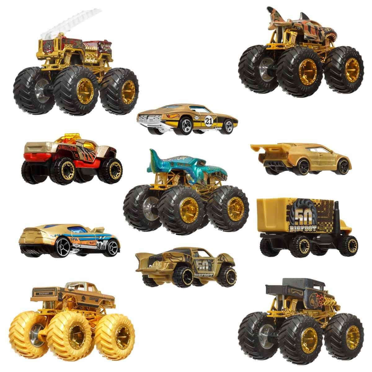 Hot Wheels Monster Trucks Bifoot Trophy Şampiyon Collection - Roket Oyuncak