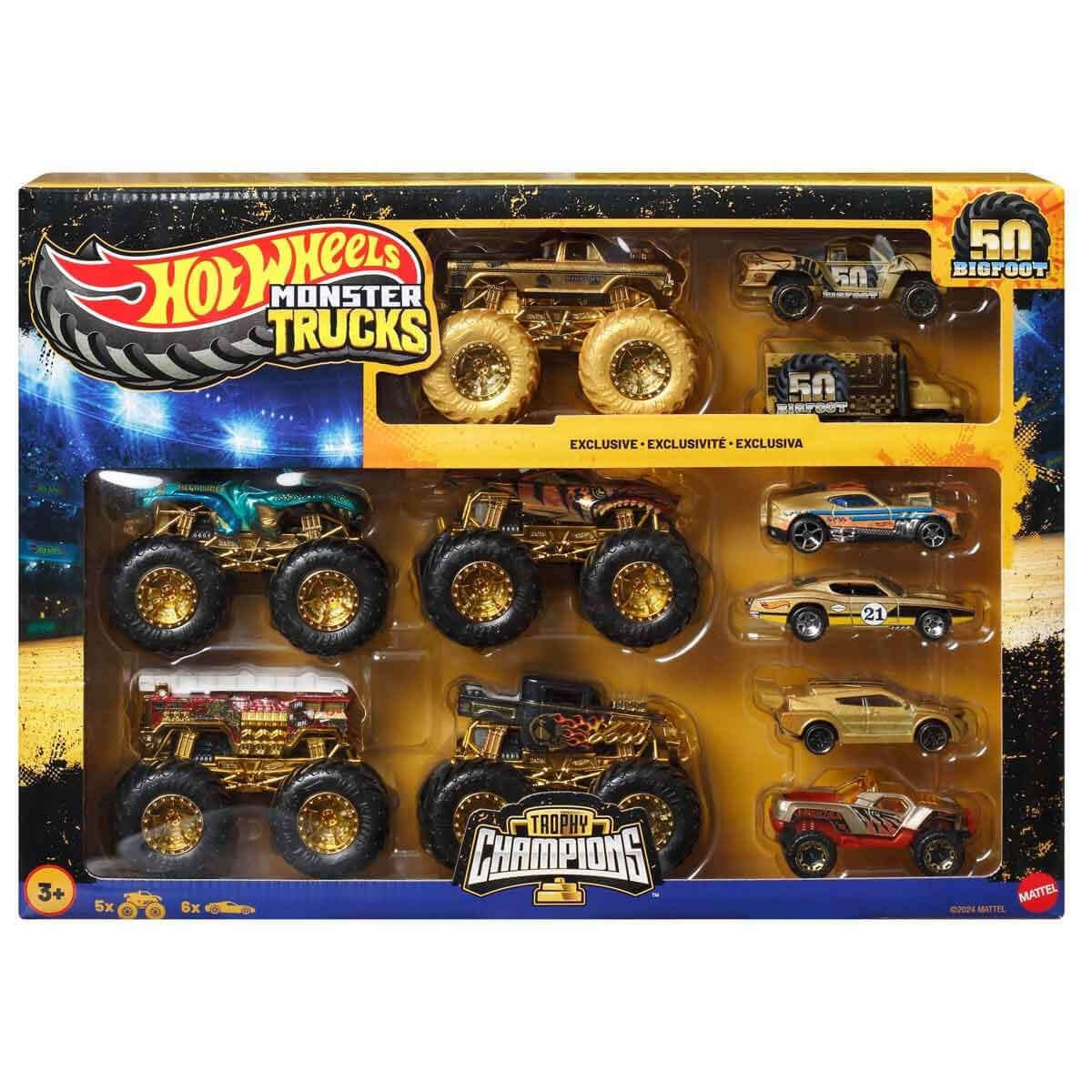 Hot Wheels Monster Trucks Bifoot Trophy Şampiyon Collection - Roket Oyuncak