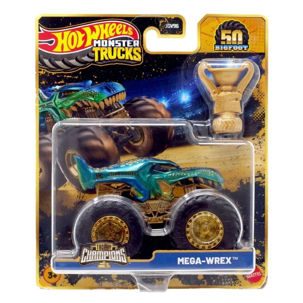 Hot Wheels Monster Trucks Trophy Champions Mega - Wrex - Roket Oyuncak