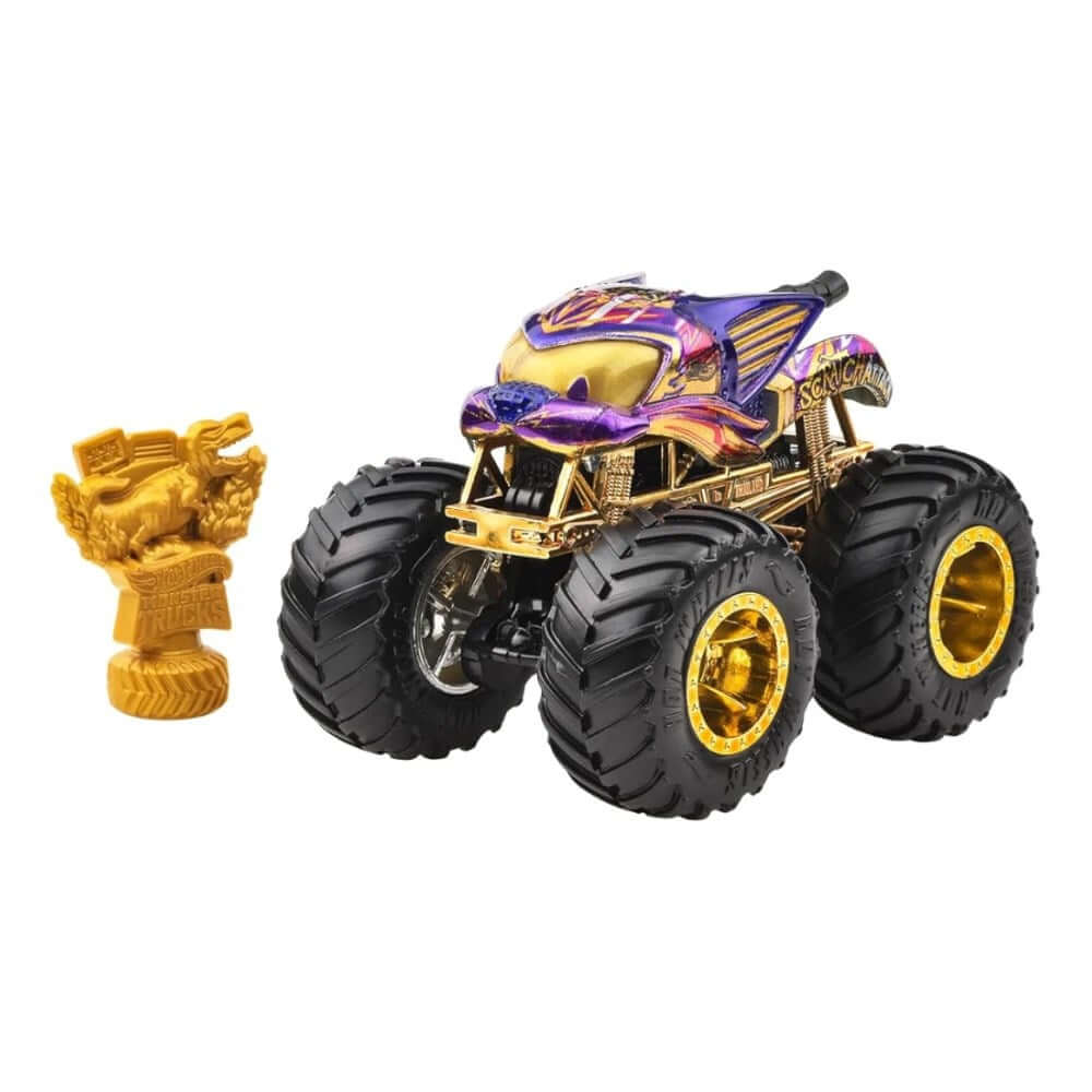 Hot Wheels Monster Trucks Trophy Champions Scratch Attack - Roket Oyuncak