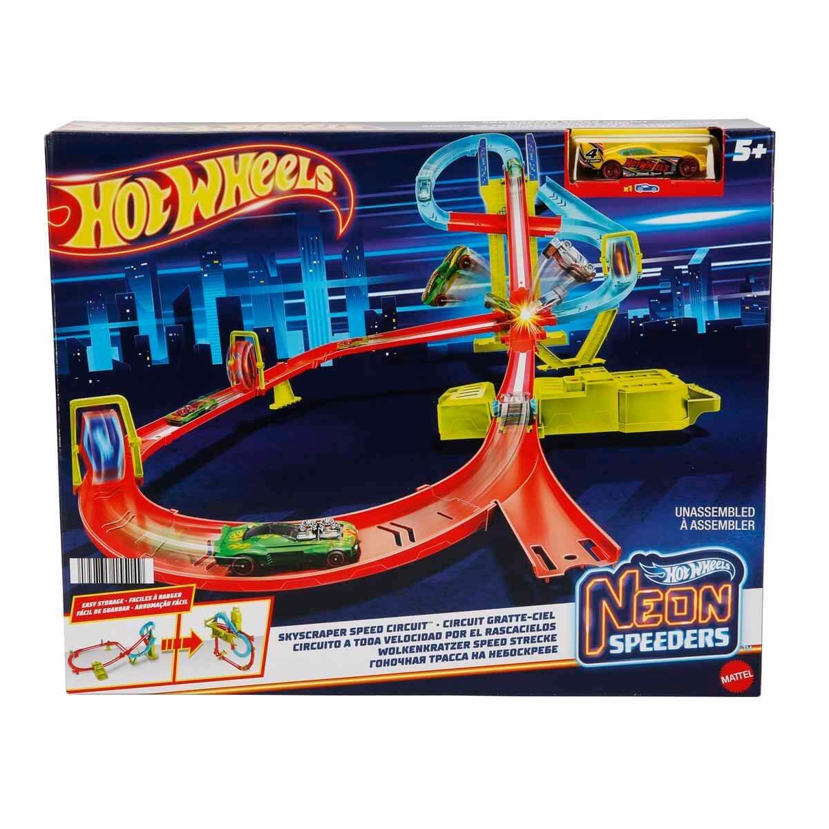 Hot Wheels Neon Yarışlar Çoklu Yarış Heyecanı Pisti HPC07 - Roket Oyuncak