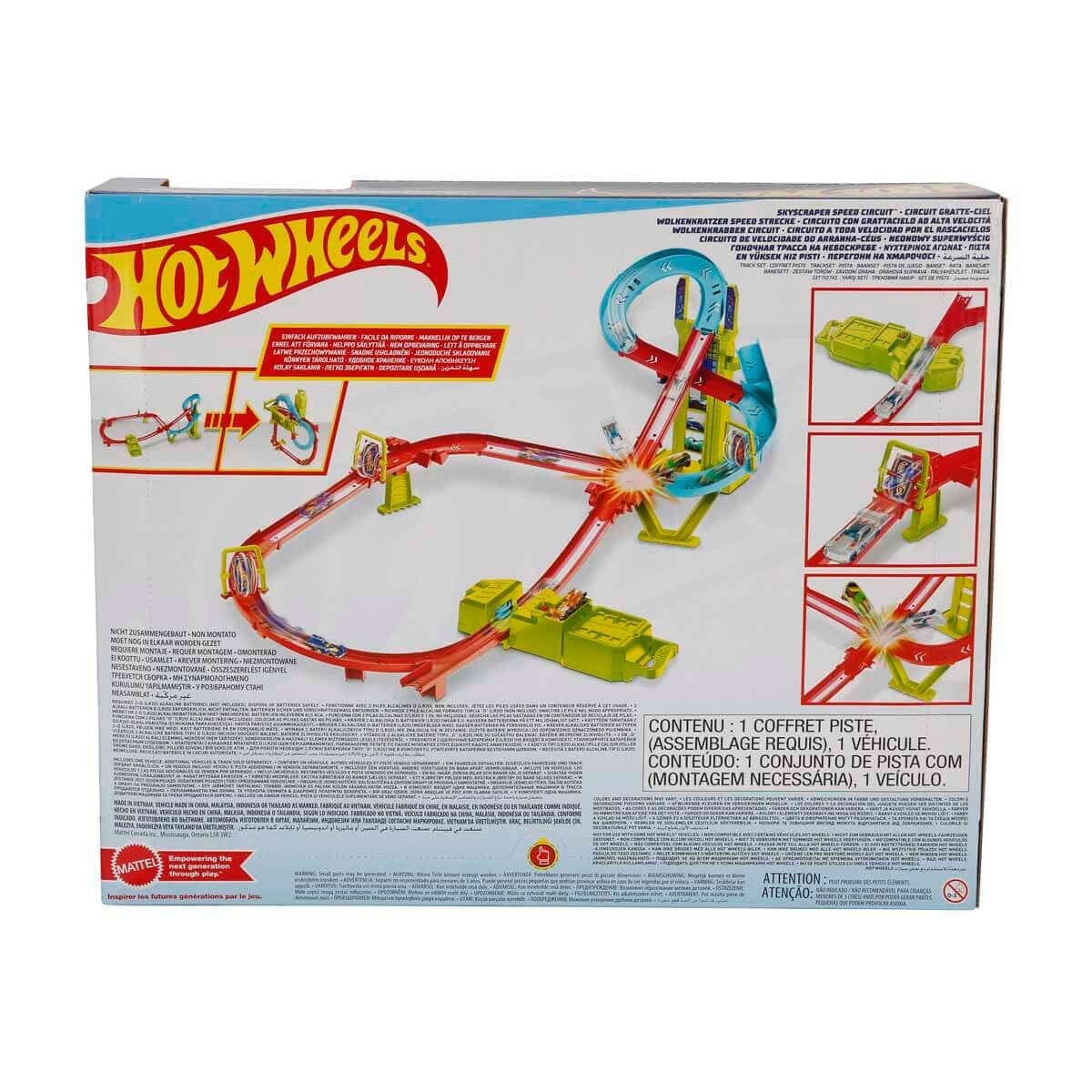 Hot Wheels Neon Yarışlar Çoklu Yarış Heyecanı Pisti HPC07 - Roket Oyuncak