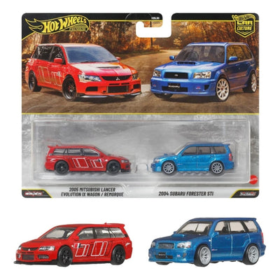 Hot Wheels Premium 2'li Set Evo IX Wagon & 2004 Forester STI - Roket Oyuncak