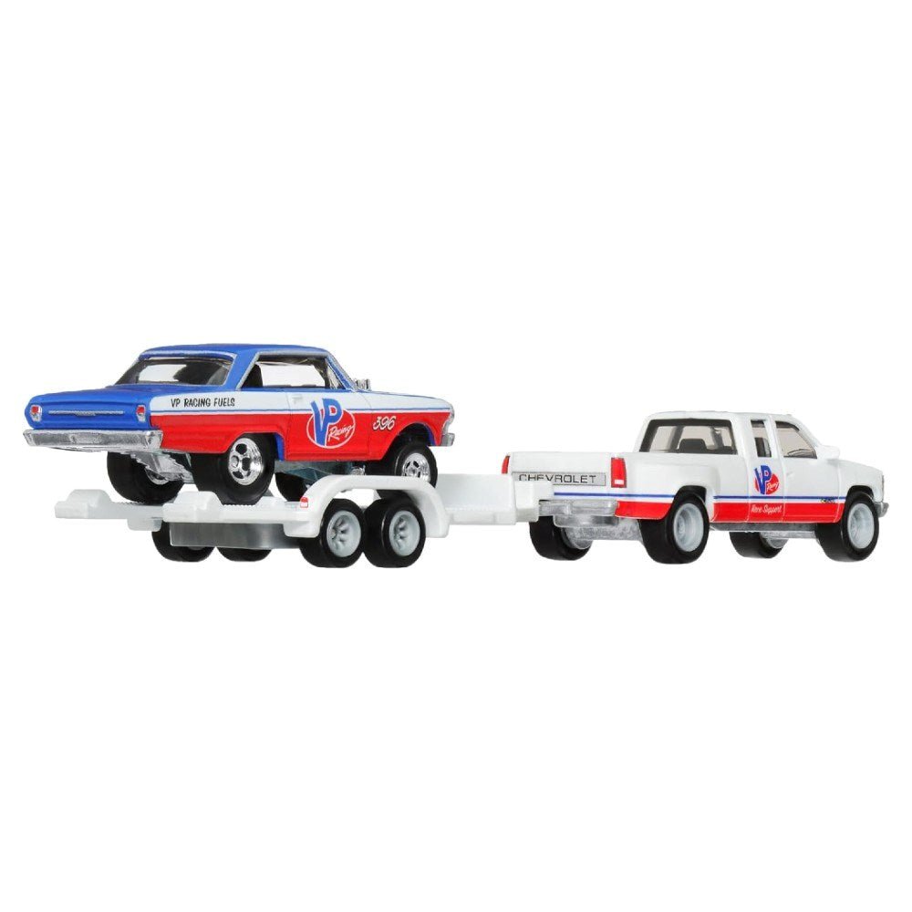 Hot Wheels Premium Team Transport '63 Chevy Nova & '88 Chevy Silverado 3500 - Roket Oyuncak