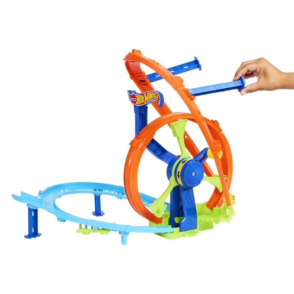 Hot Wheels Stunt Tracks Rapid Launch Loop Oyun Seti JBX65 - Roket Oyuncak