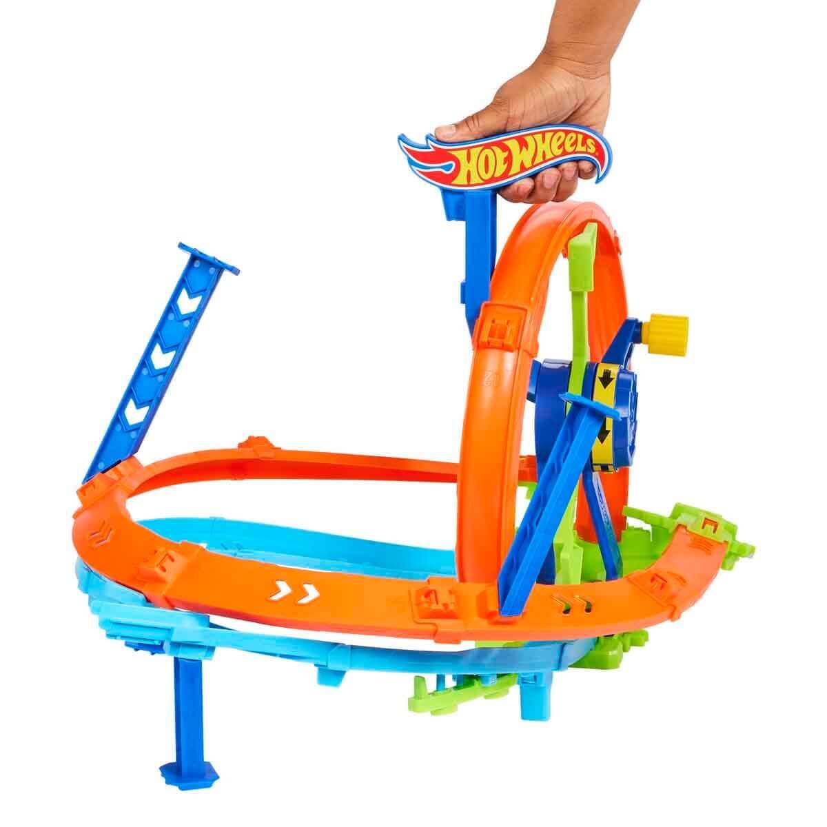 Hot Wheels Stunt Tracks Rapid Launch Loop Oyun Seti JBX65 - Roket Oyuncak