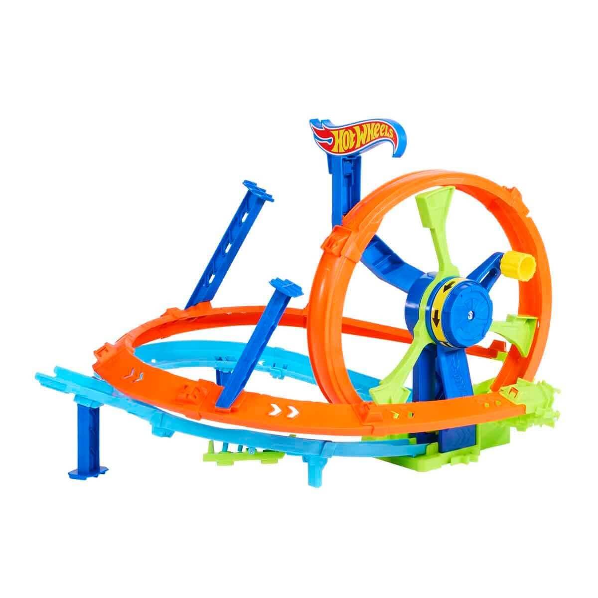 Hot Wheels Stunt Tracks Rapid Launch Loop Oyun Seti JBX65 - Roket Oyuncak
