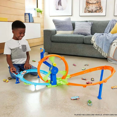 Hot Wheels Stunt Tracks Rapid Launch Loop Oyun Seti JBX65 - Roket Oyuncak