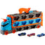Hot Wheels Sürat Pistli Tır 180 cm Uzayan Katlanabilir Yarış Pistli, İkili Fırlatıcılı ve 22 Araç Kapasiteli Devasa Taşıyıcı Kamyon - Roket Oyuncak