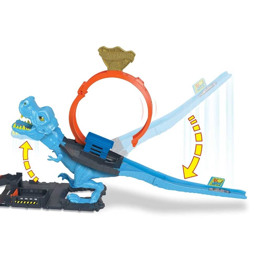 Hot Wheels T - Rex Dinozor İle Mücadele Oyun Seti - Roket Oyuncak
