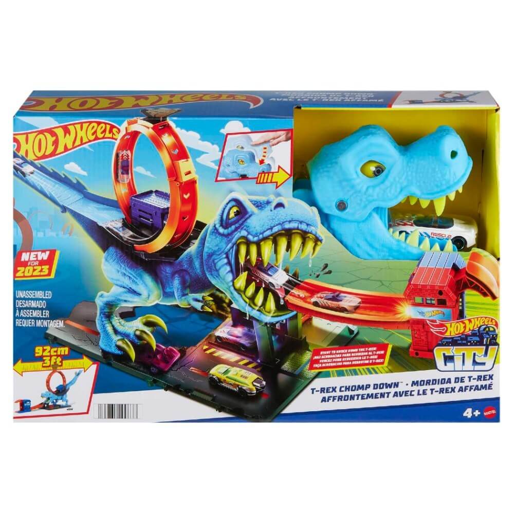 Hot Wheels T - Rex Dinozor İle Mücadele Oyun Seti - Roket Oyuncak