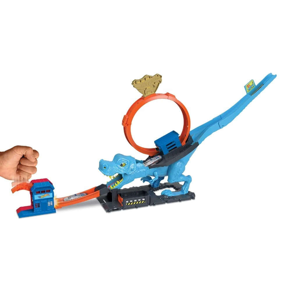 Hot Wheels T - Rex Dinozor İle Mücadele Oyun Seti - Roket Oyuncak
