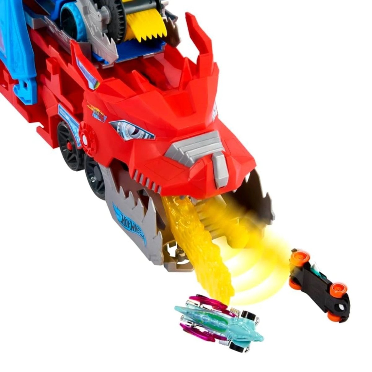 Hot Wheels Ultimate Çift Ejderha Taşıyıcı Dev Tır JBM72 - Roket Oyuncak