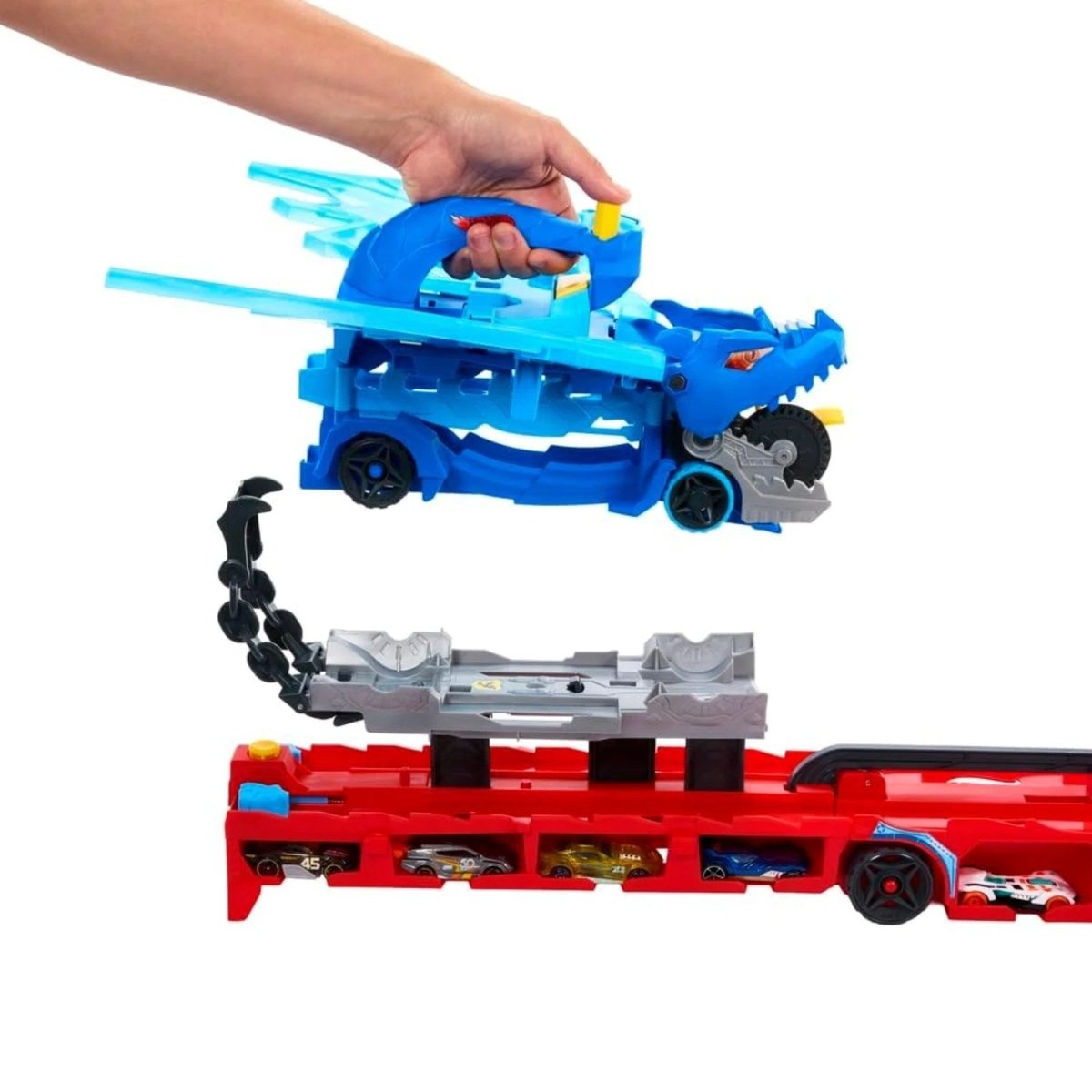Hot Wheels Ultimate Çift Ejderha Taşıyıcı Dev Tır JBM72 - Roket Oyuncak