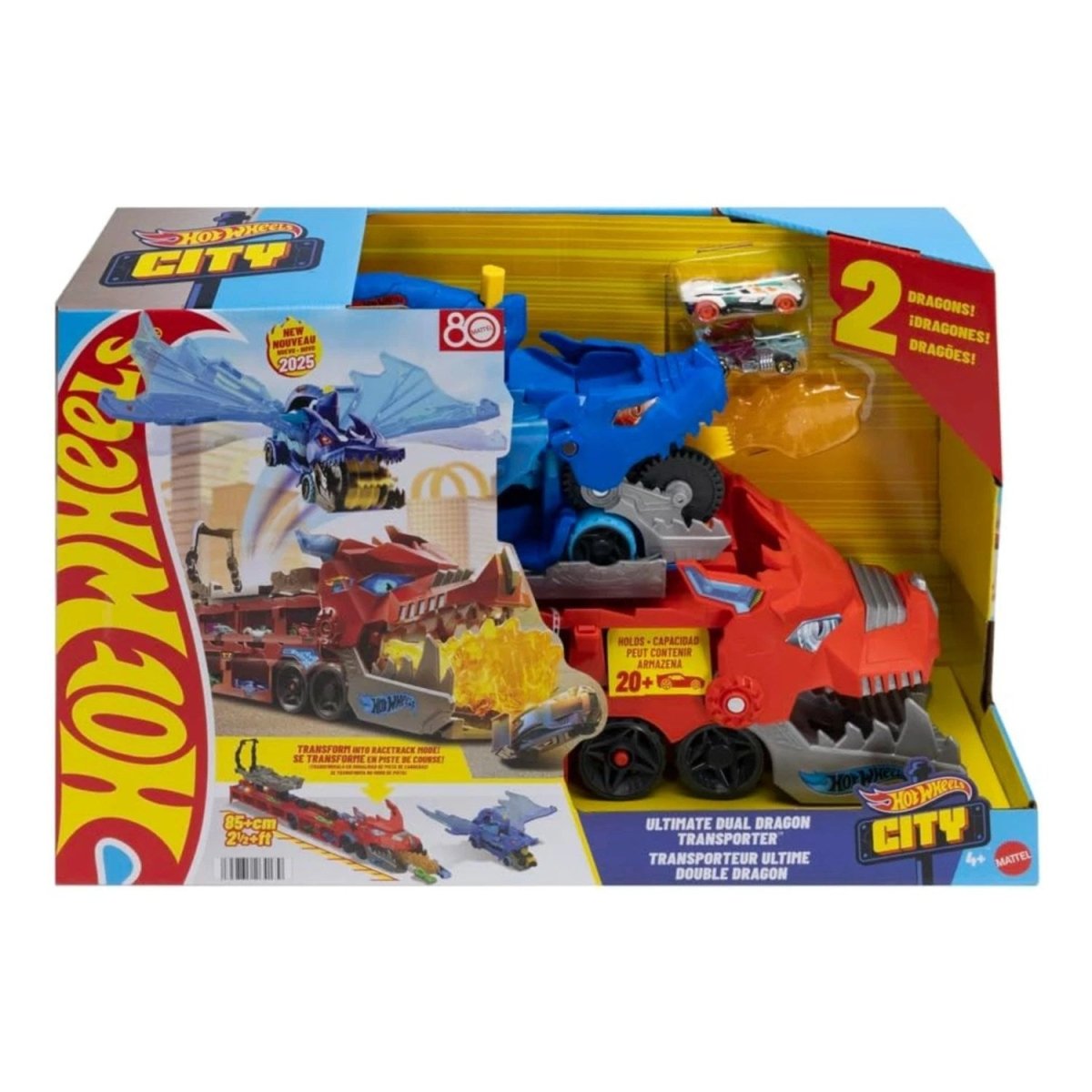 Hot Wheels Ultimate Çift Ejderha Taşıyıcı Dev Tır JBM72 - Roket Oyuncak
