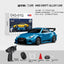 Hstar 1:43 Profesyonel Mini Drift RC Araba GTR 4WD 15 KM/H Hız Metal Alaşım Gövde EPS Stabilizasyonu Tam Orantılı Çift Modlu LED - Roket Oyuncak