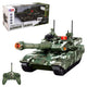 Hstar Battle Armored Sesli ve Işıklı Uzaktan Kumandalı Tank 6 Kanal Kontrollü, Aydınlatmalı Namlu, 35,5 cm Dev Boyut ve USB Şarjlı RC Savaş Tankı - Roket Oyuncak