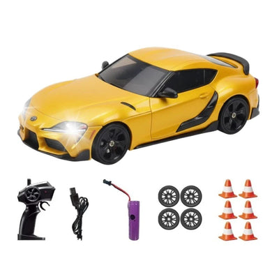 Hstar Uzaktan Kumandalı Işıklı Drift Arabası Supra Sarı - Roket Oyuncak