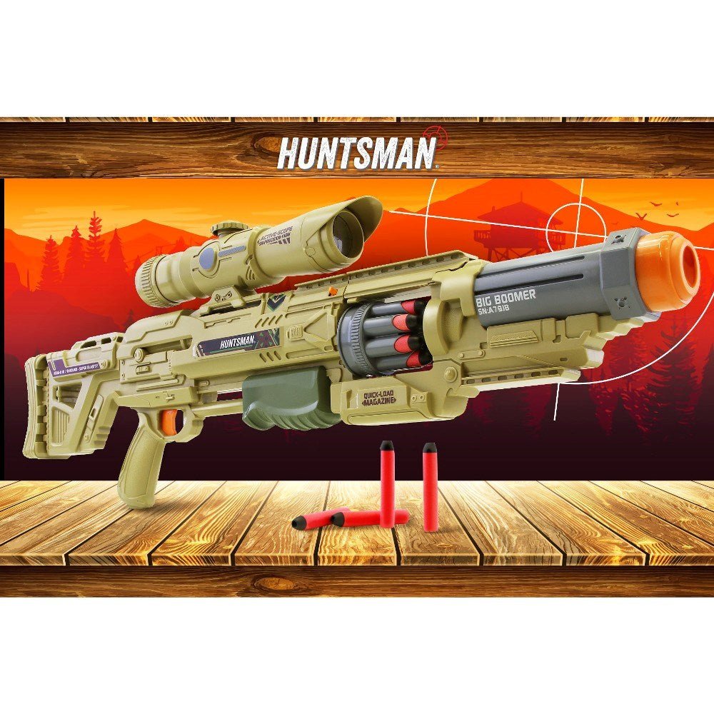 Huntsman Big Boomer Sünger Dart Atan Silah 16 Mermi 77 Cm Uzunluk 24 Metre Menzil - Roket Oyuncak