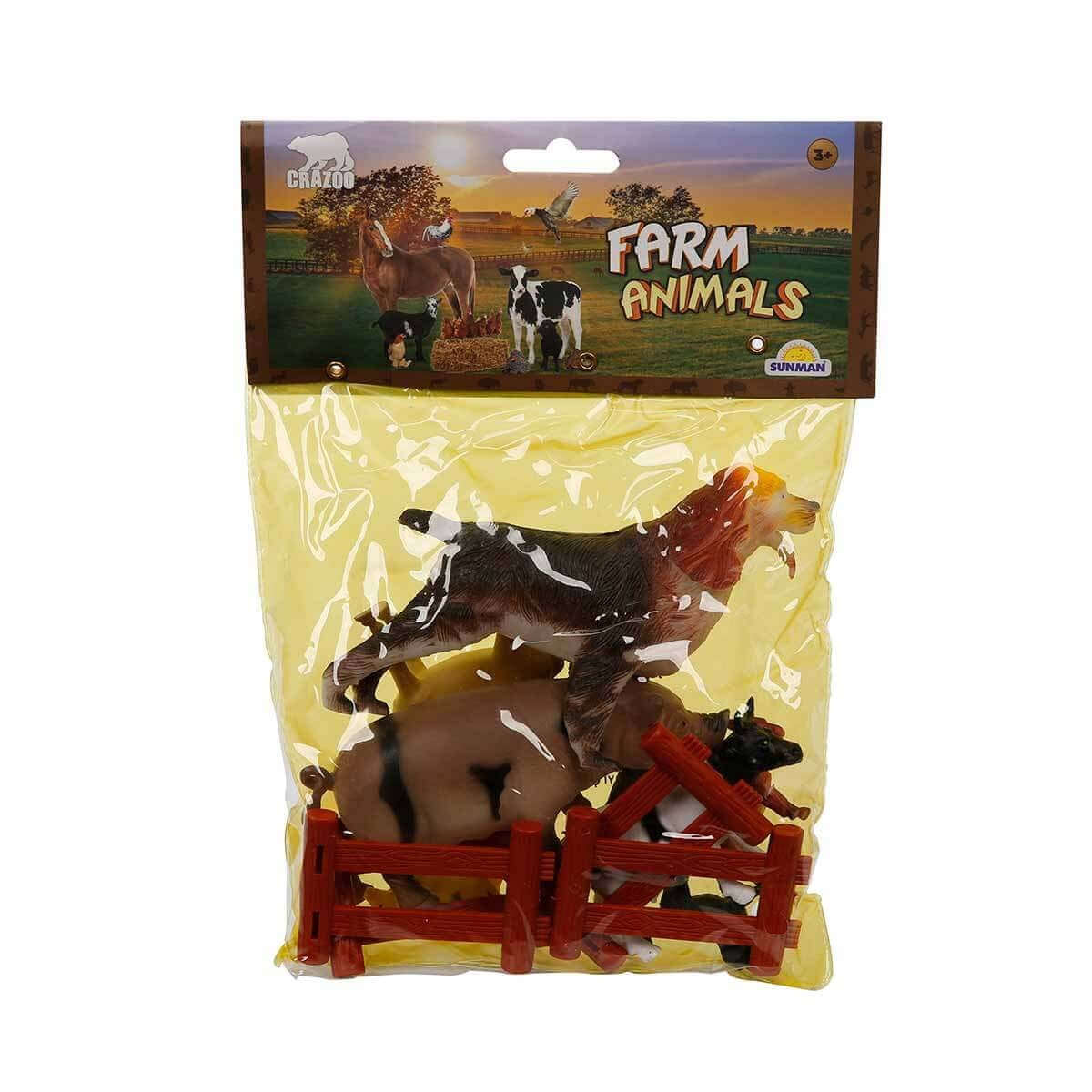 Çiftlik Hayvanları Poşetli Hayvan Oyun Seti Orta Boy Köpek