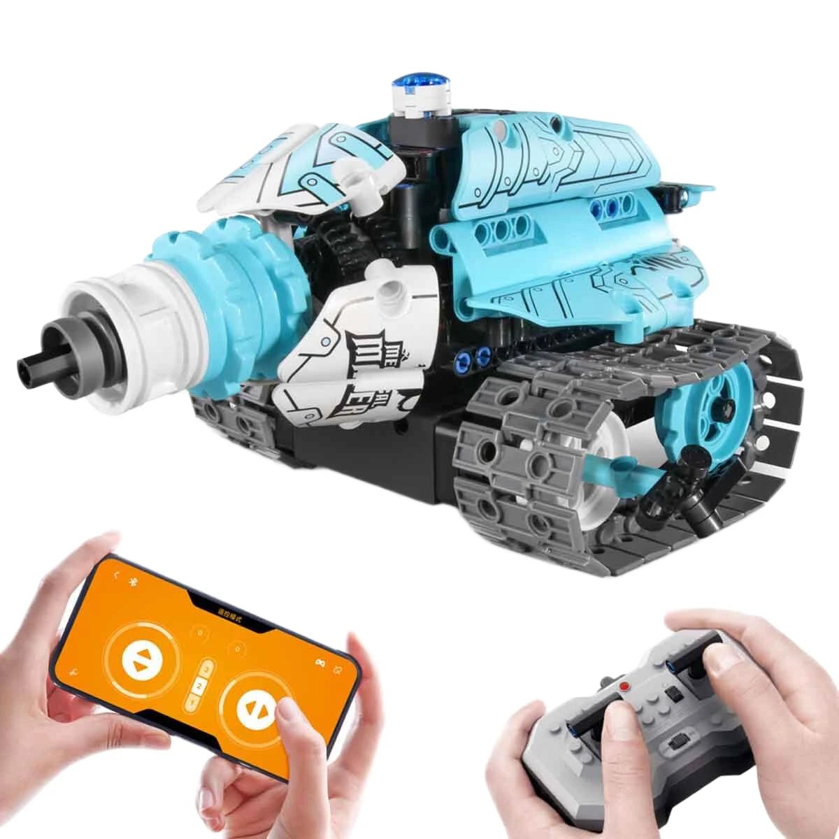 iM Master 3in1 Uzaktan Kumandalı Mavi Robot Araba 398 Parça - Roket Oyuncak
