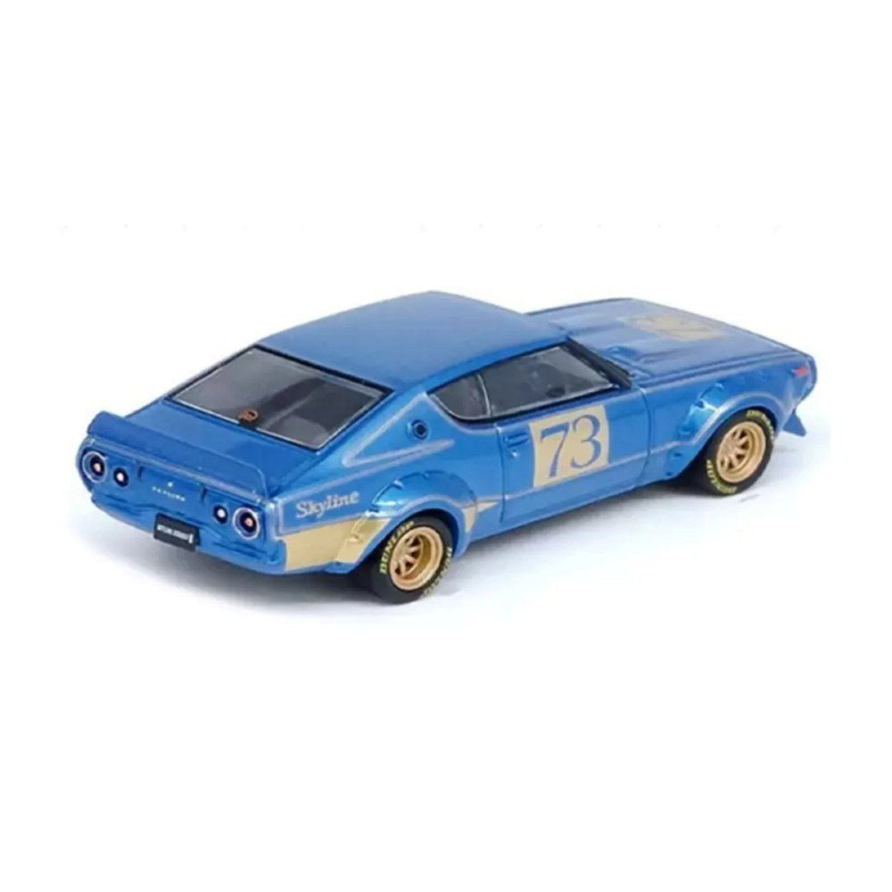 Inno 1:64 Nissan Skyline 2000 GT-R (KPGC110) Racing Concept 1972 Blue IN64-KPGC110RC-BLU - Roket Oyuncak