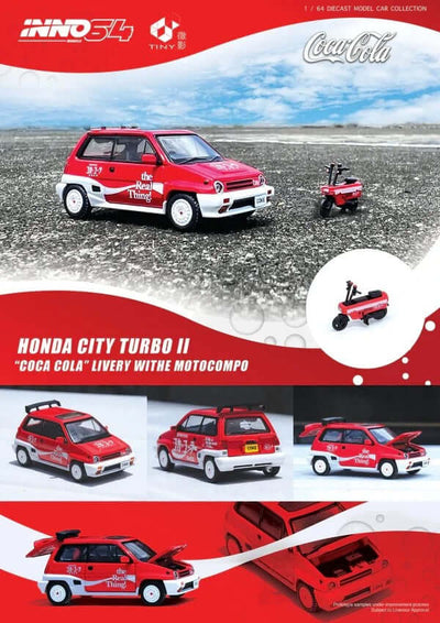 Inno Coca - Cola Honda City Turbo II COKE058 - Roket Oyuncak